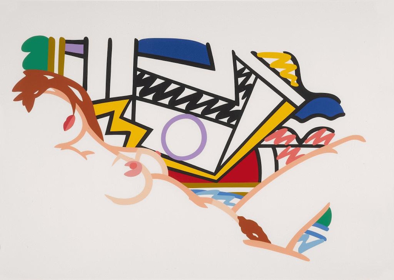Monica Nude with Lichtenstein by Tom Wesselmann