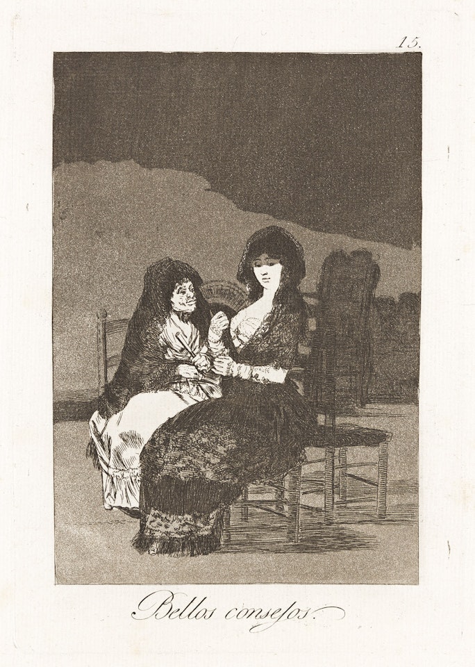 Bellos consejos . by Francisco José de Goya