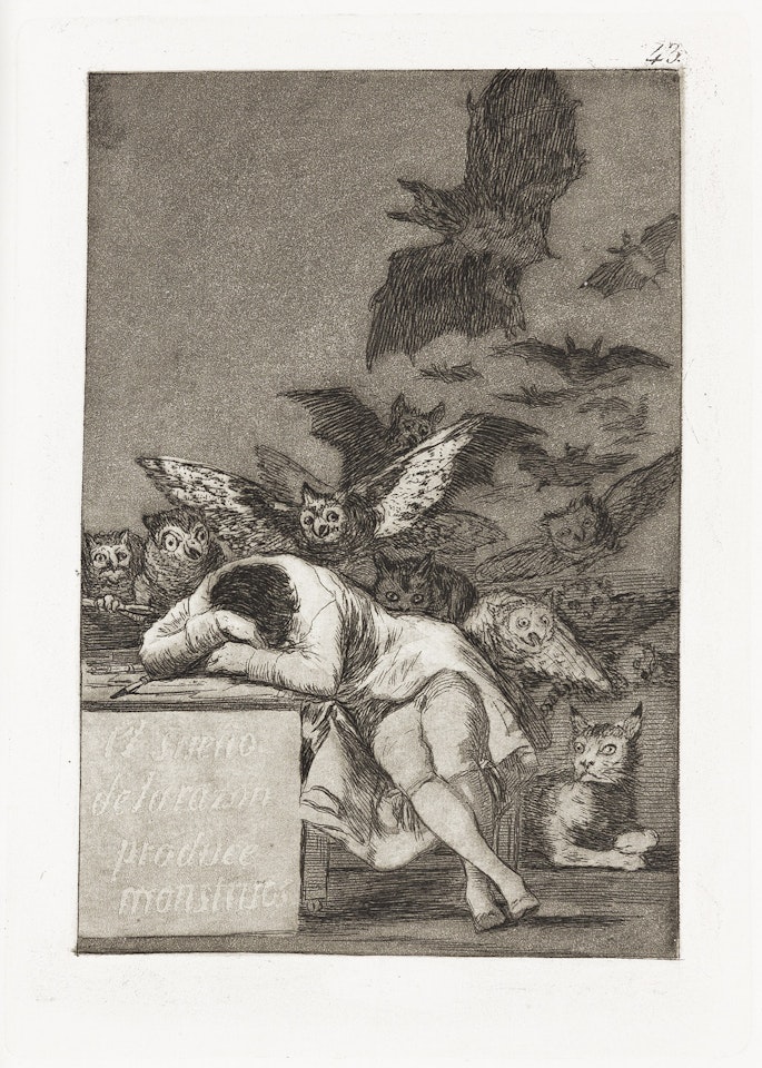 El Sueño de la Razon Produce Montruos . by Francisco José de Goya