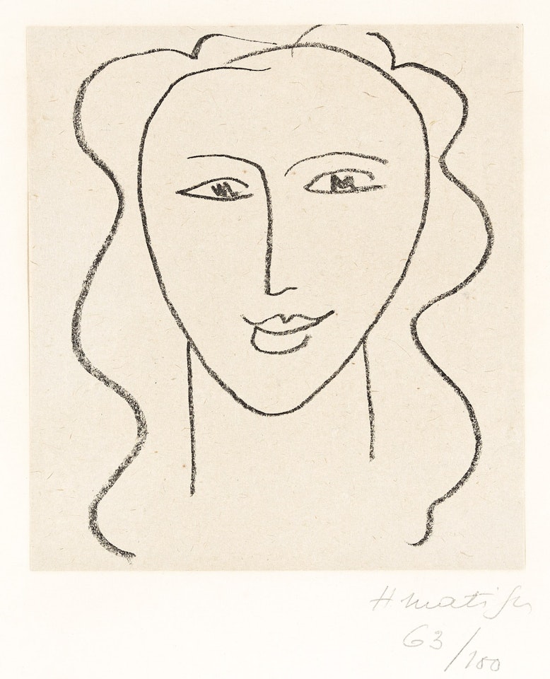 Études pour la Vierge, Visage . by Henri Matisse