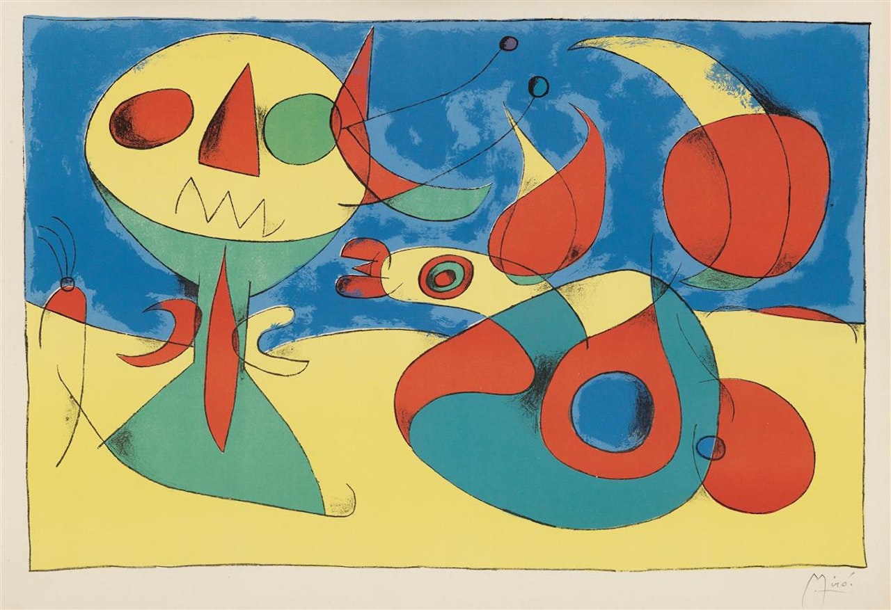 Oiseau Zéphyr. by Joan Miró