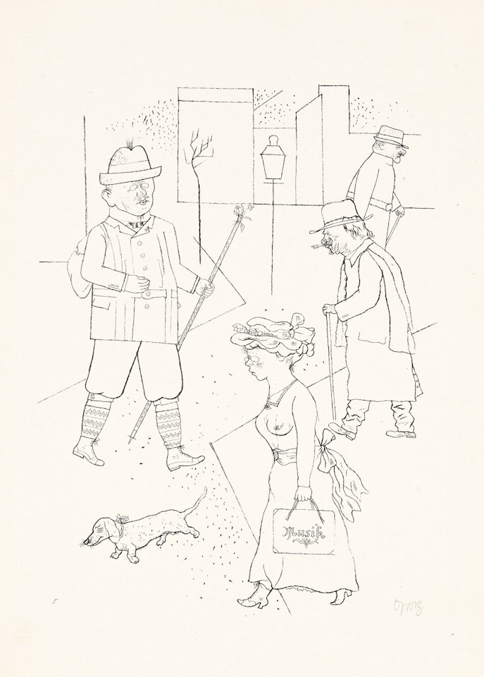 Two prints from Ecce Homo . by George Grosz