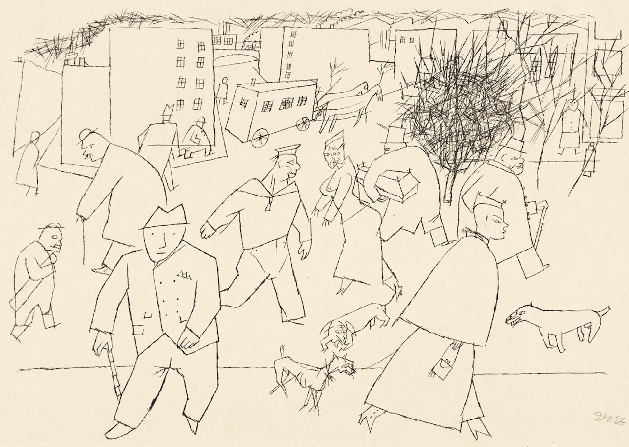 Two lithographs from Erste George Grosz-Portfolio . by George Grosz