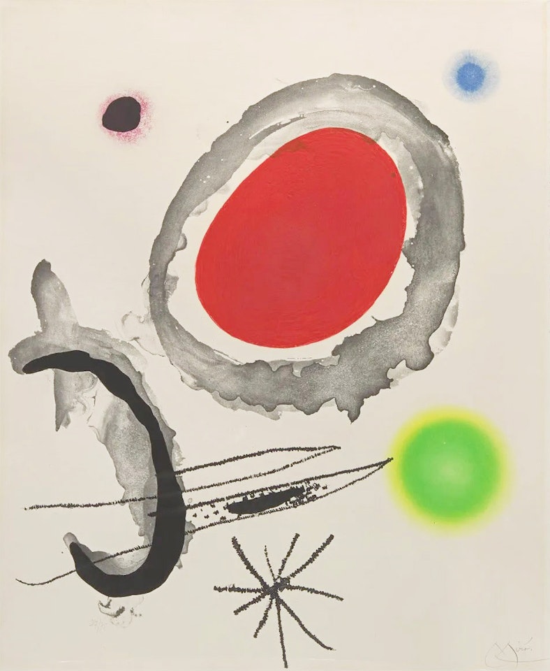 Oiseau Entre deux Astres . by Joan Miró