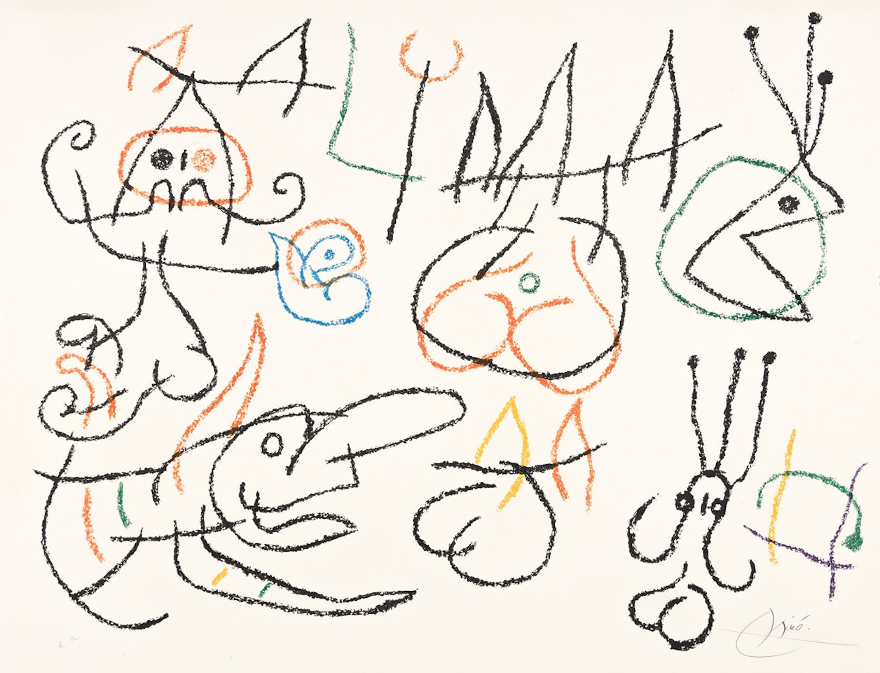Ubu aux Baléares. by Joan Miró