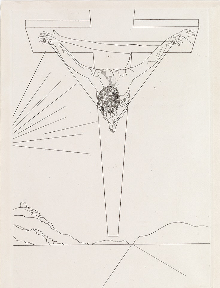 Christ of St. John of the Cross . by Salvador Dali