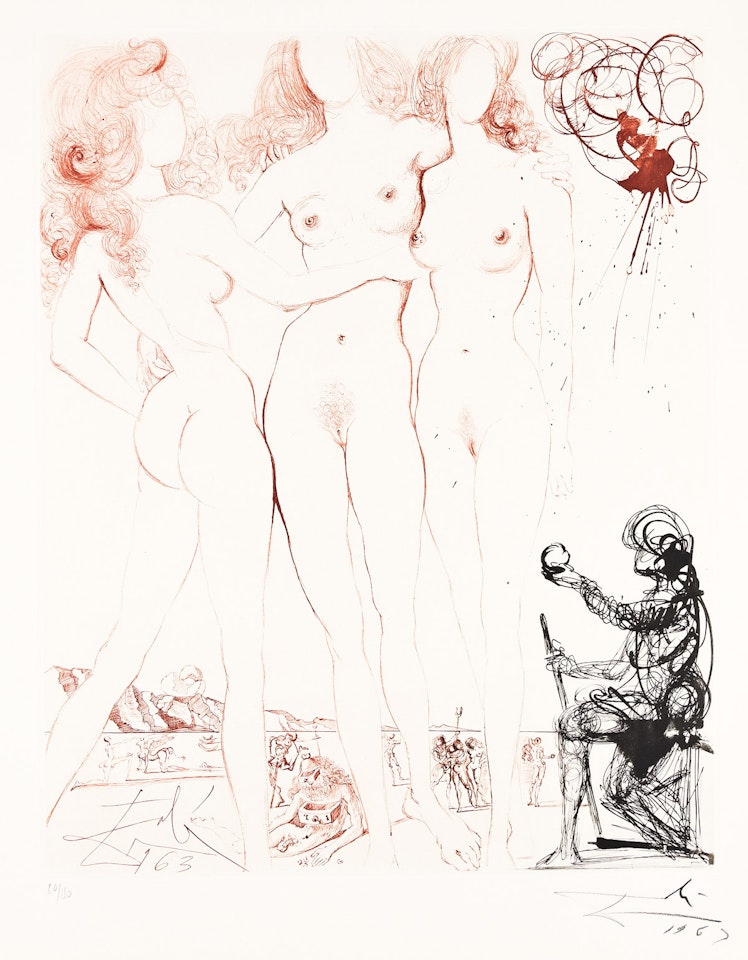 Judgment of Paris . by Salvador Dali