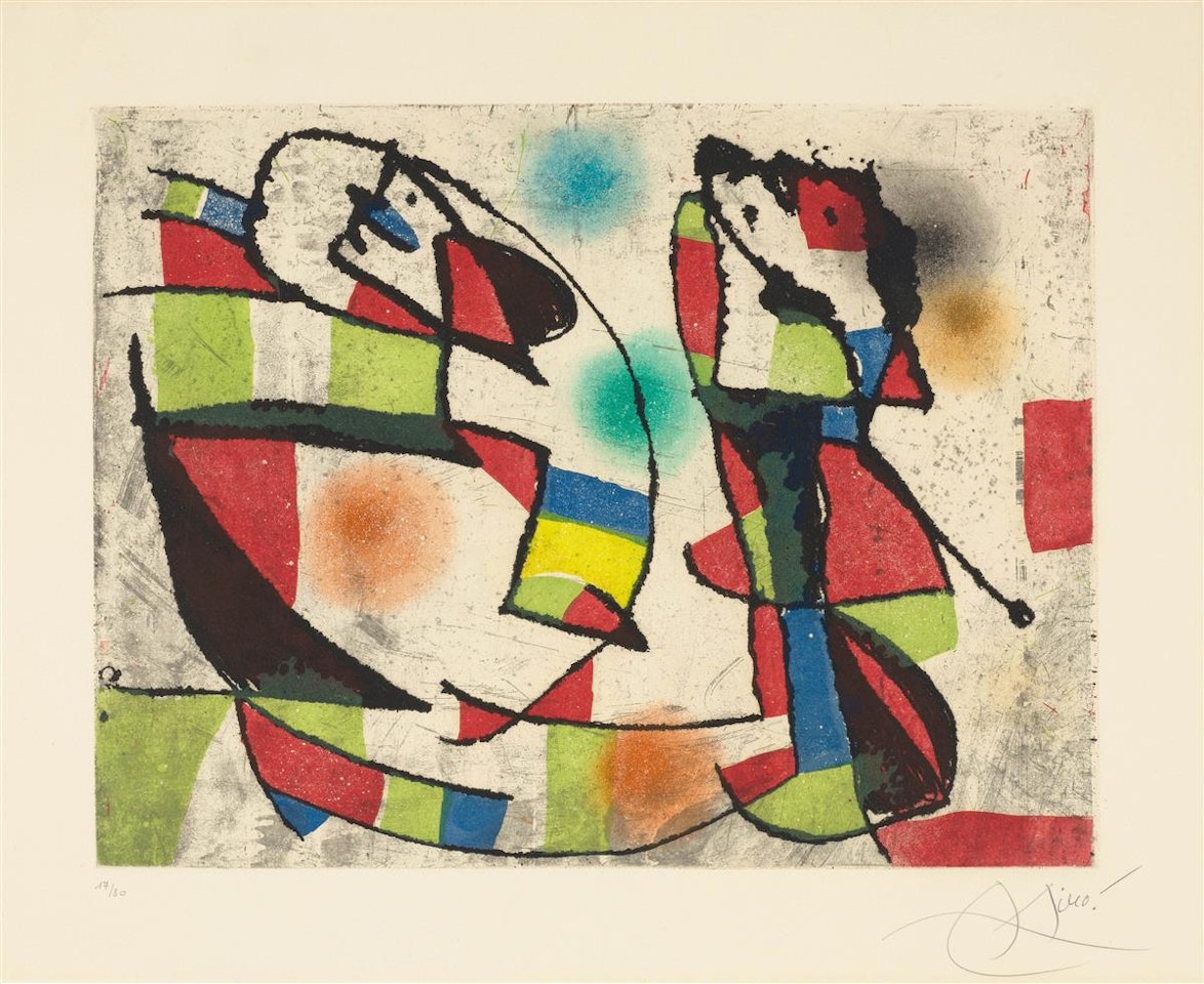 Enrajolats VI . by Joan Miró