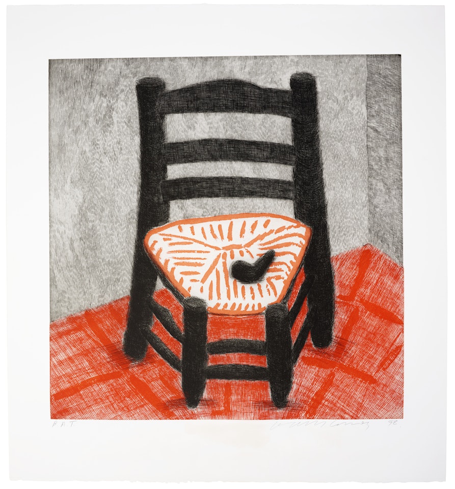 Van Gogh Chair (Black) by David Hockney