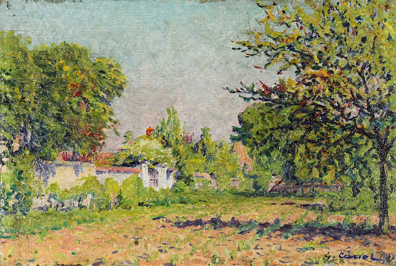 Summer landscape by Gustave Cariot