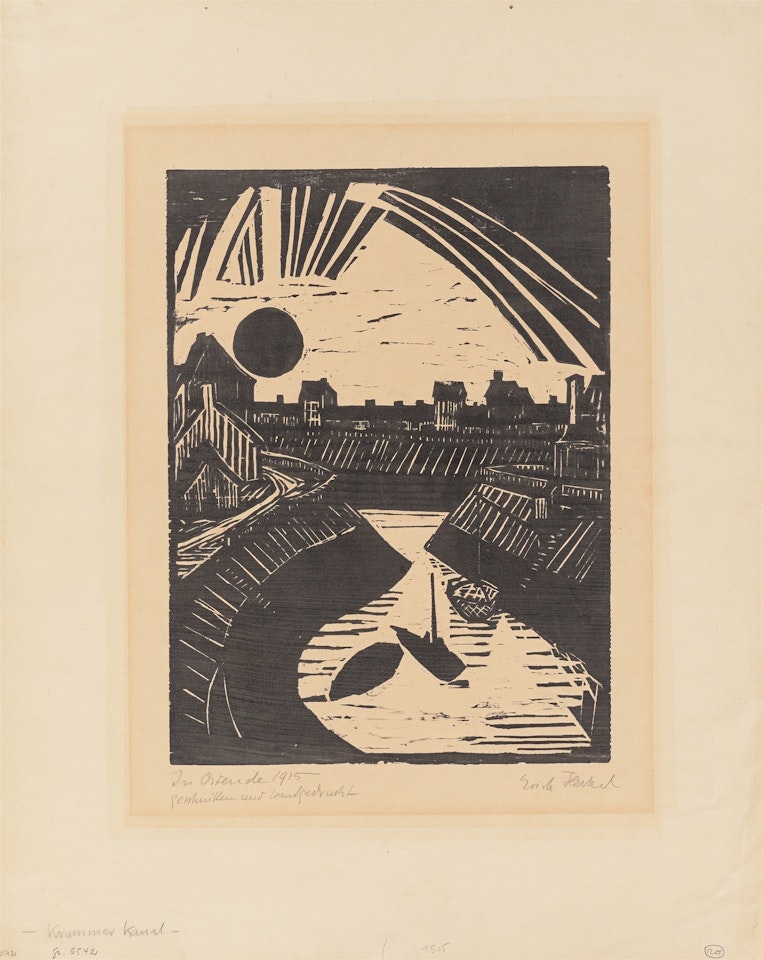 ”Krummer Kanal” by Erich Heckel