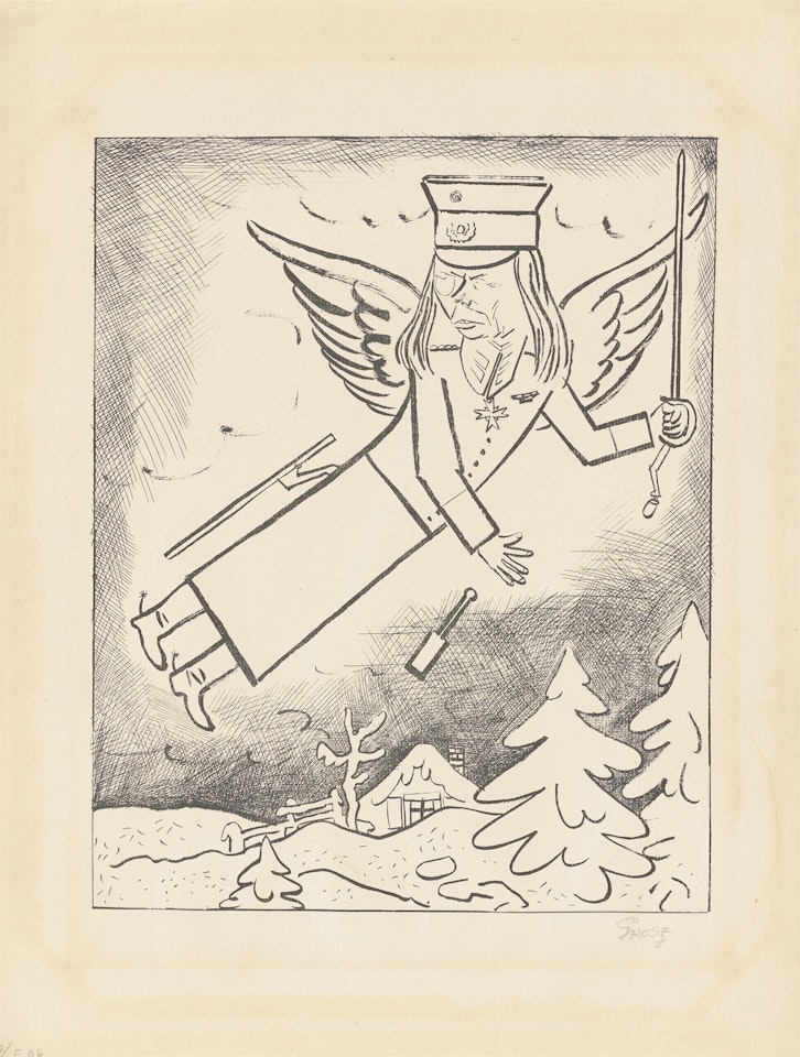 ”Seeckt als Weihnachtsengel” by George Grosz