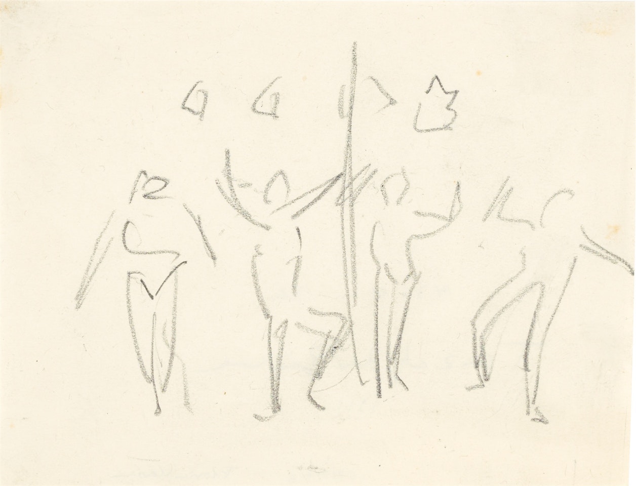 ”Tanz auf der Bühne” by Ernst Ludwig Kirchner