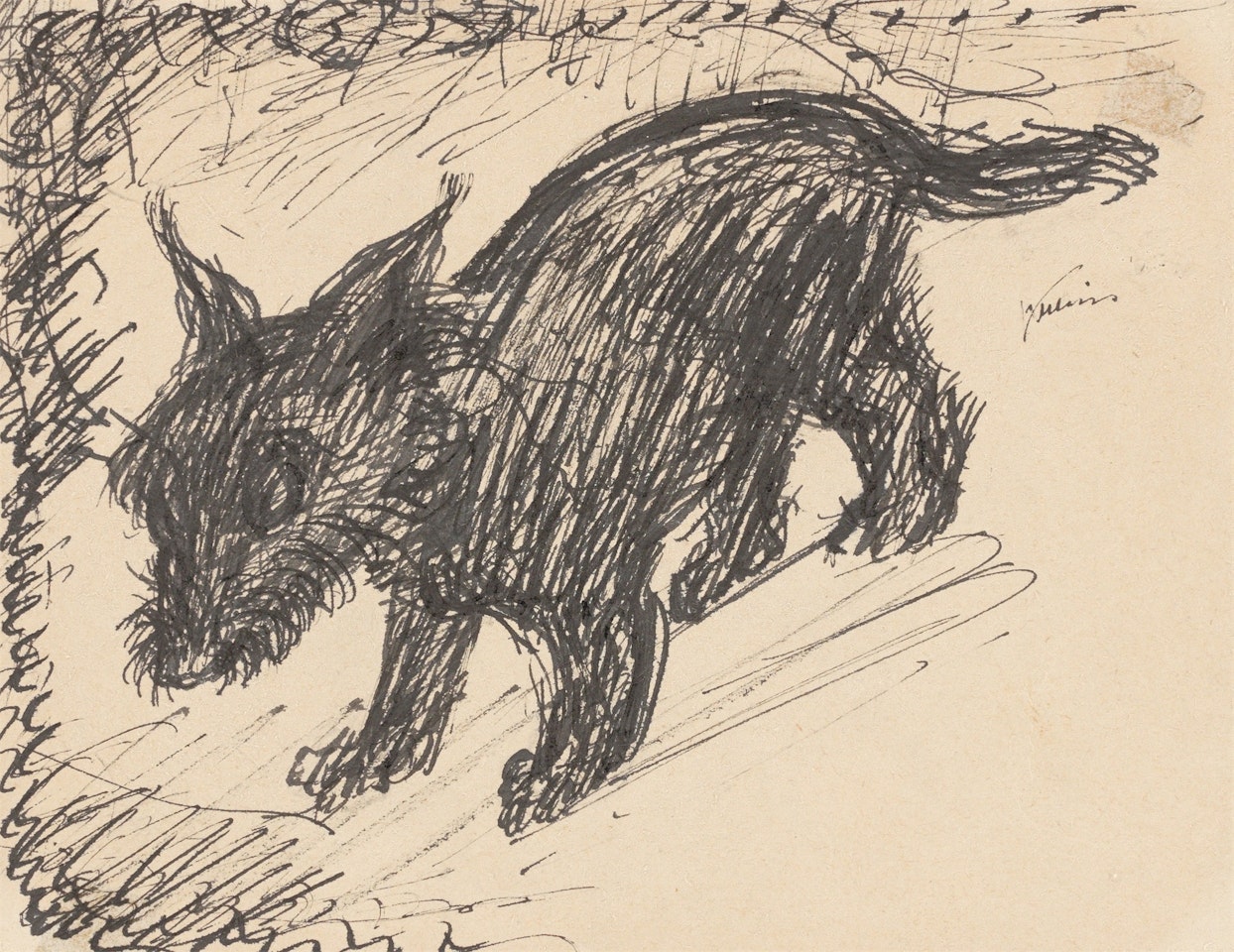 The dog from hell. by Alfred Kubin