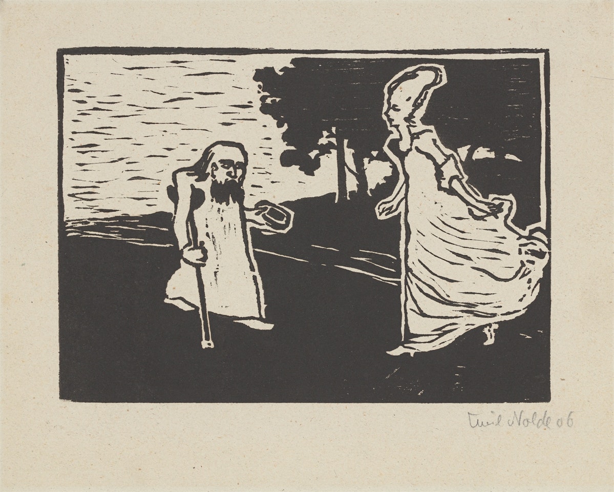 ”Prinzessin und Bettler” by Emil Nolde
