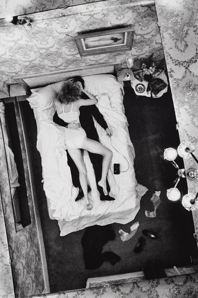 "Self portrait with Model in the Hotel Bijou", Paris, 1971 by Helmut Newton