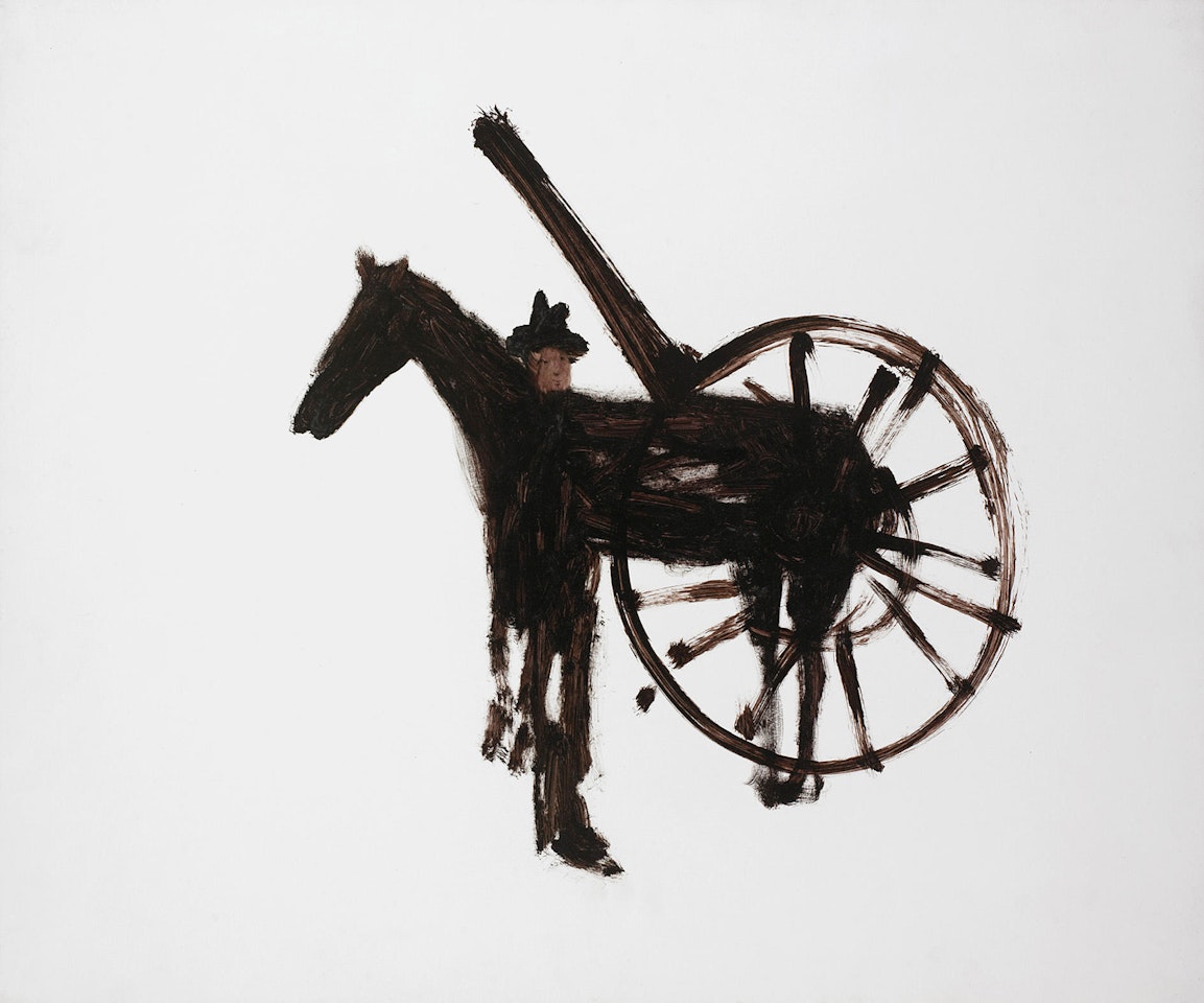 Gallipoli Soldier, Horse and Field Gun by Sidney Nolan