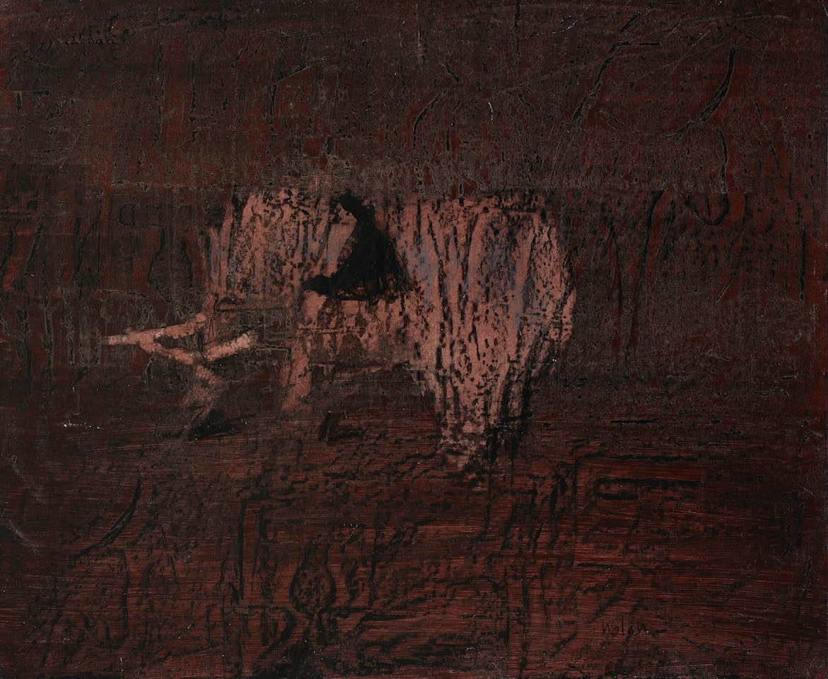 Kelly Gang, Rams and Elephant by Sidney Nolan