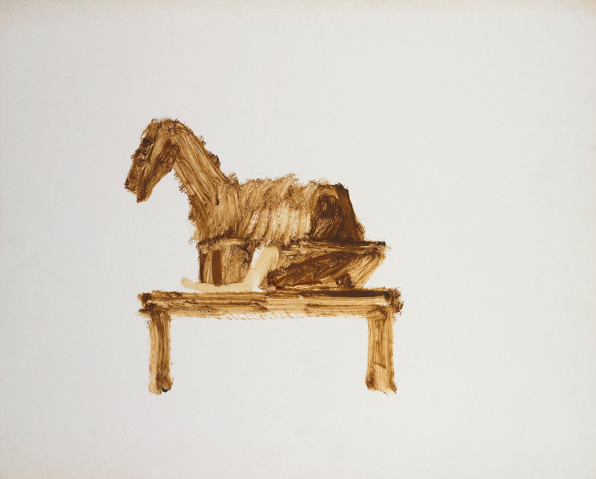 Kelly and Horse by Sidney Nolan