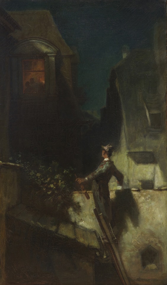 Der Mondscheingeiger by Carl Spitzweg