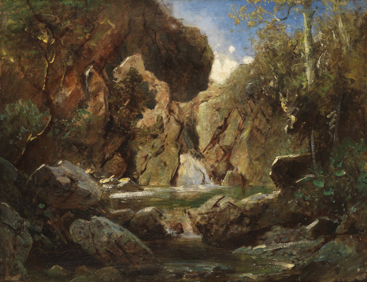 Felsenkessel mit Wildwasser by Carl Spitzweg