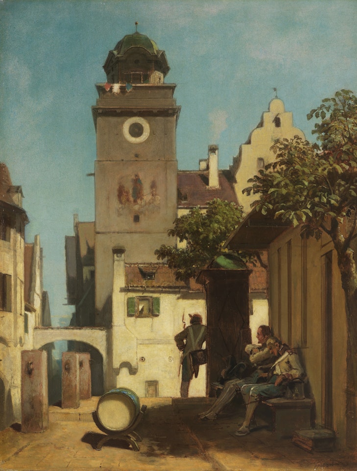Die Stadtwache by Carl Spitzweg