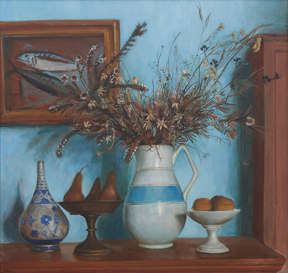 Hawkesbury Wildflowers and Pears I by Margaret Hannah Olley