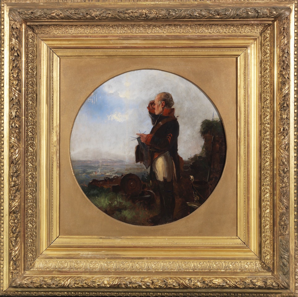 Der strickende Soldat by Carl Spitzweg