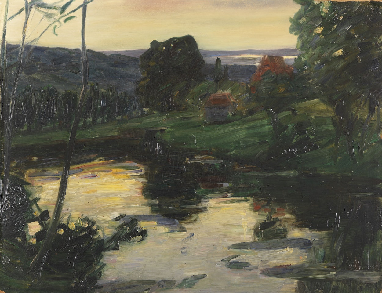 Landschaft an den Osterseen by Leo Putz