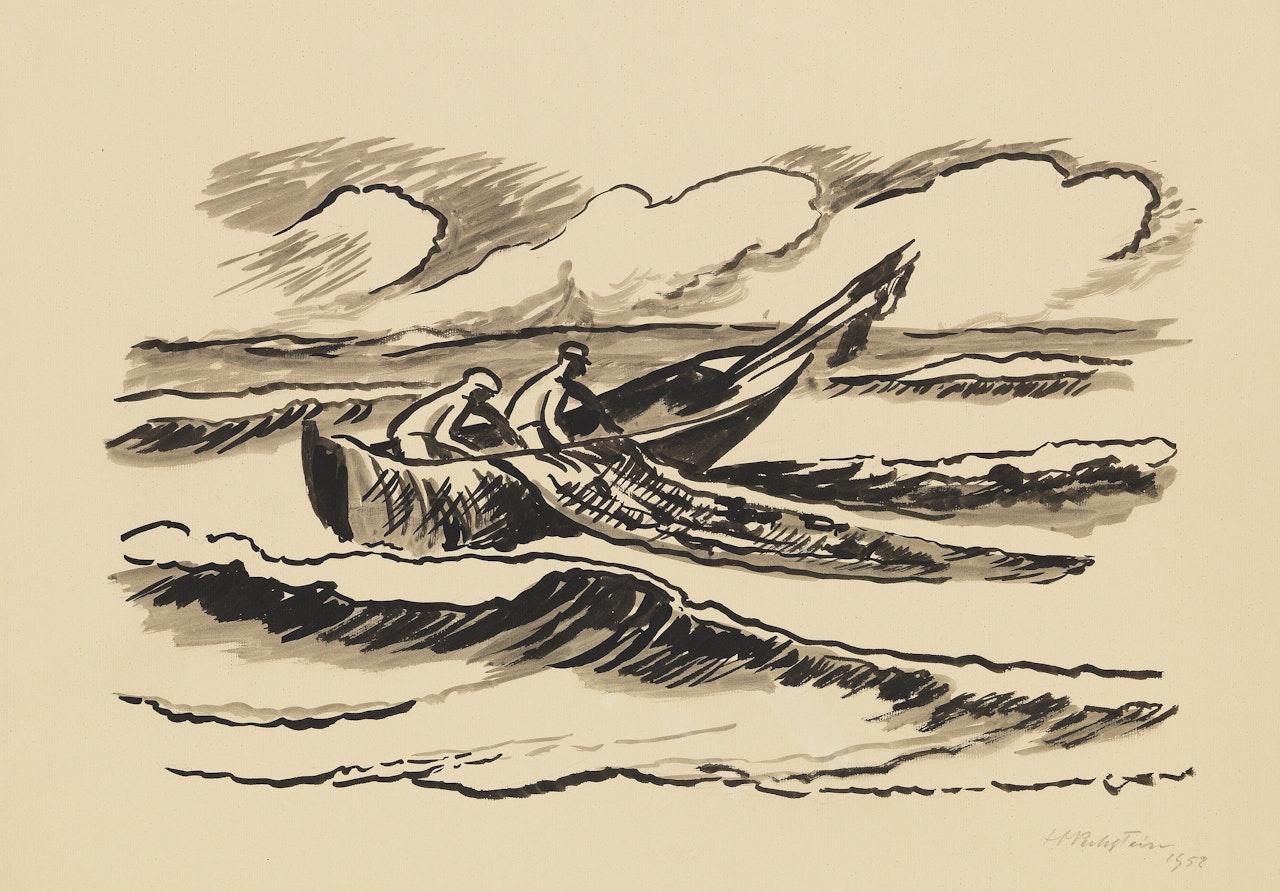 Netzeinholen by Max Pechstein