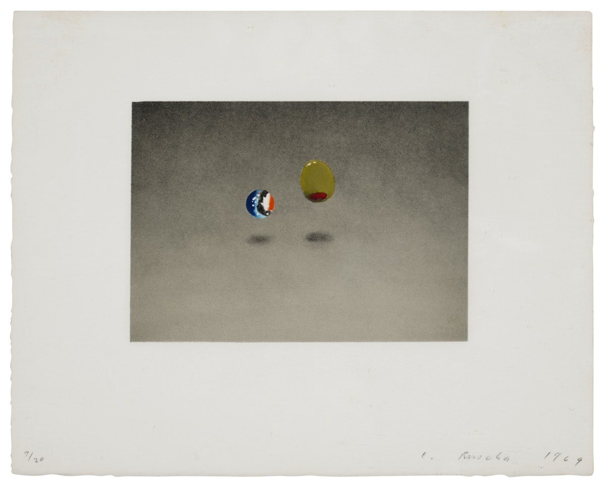 Marble, Olive by Ed Ruscha