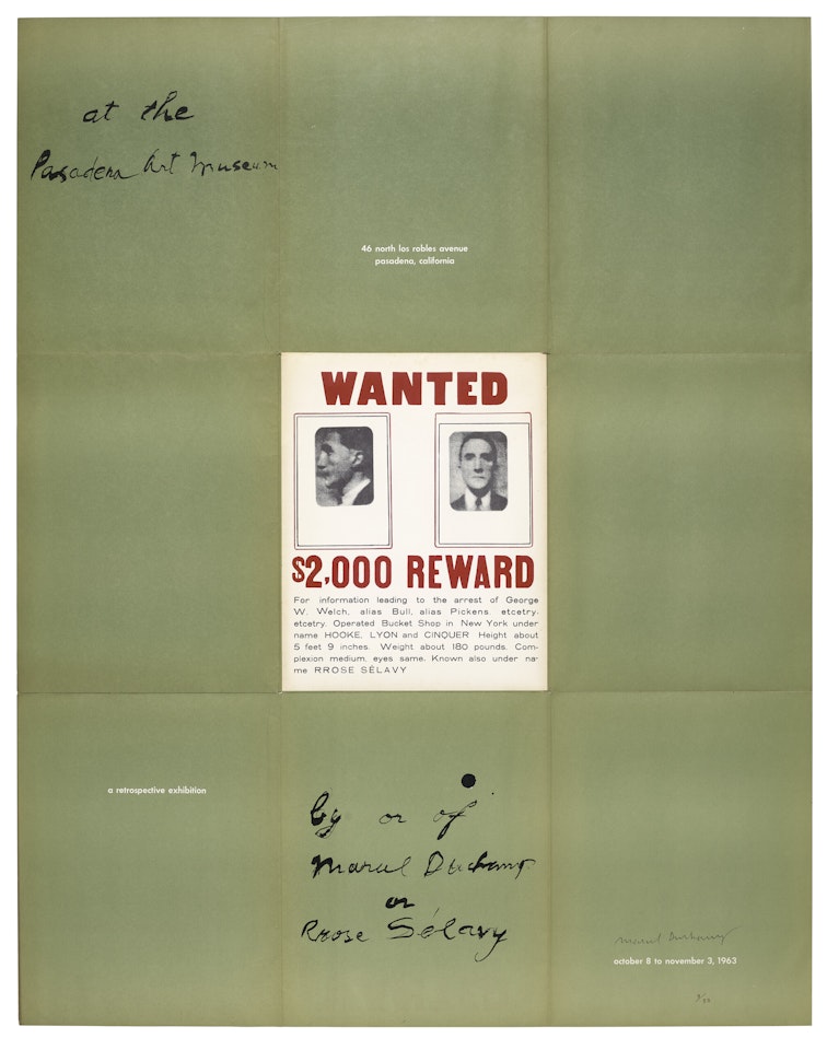 A Poster within a Poster by Marcel Duchamp