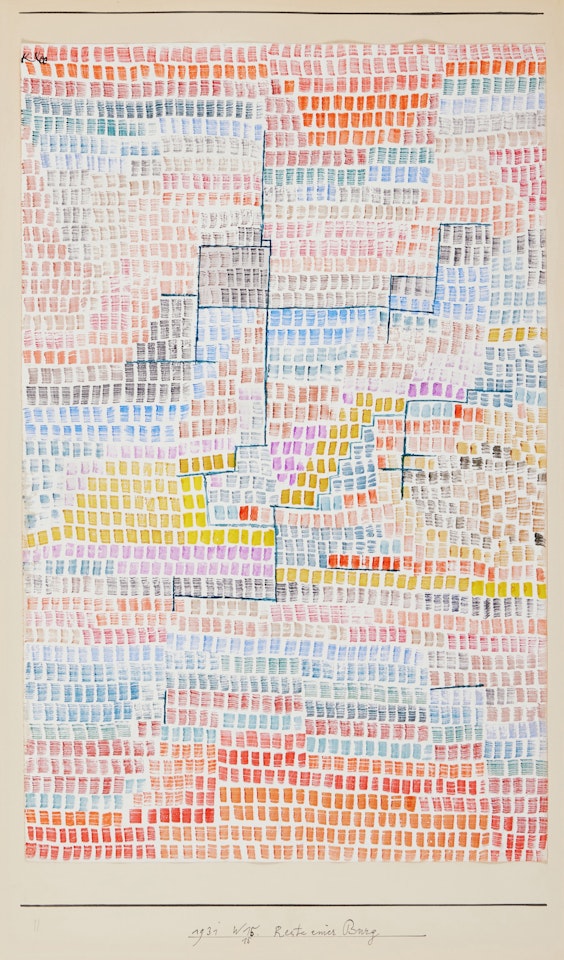 Reste einer Burg (Remains of a Castle) by Paul Klee