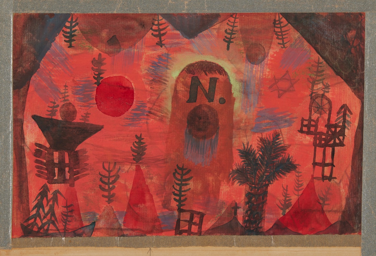 Gedenkstein für N. (Memorial for N.) by Paul Klee