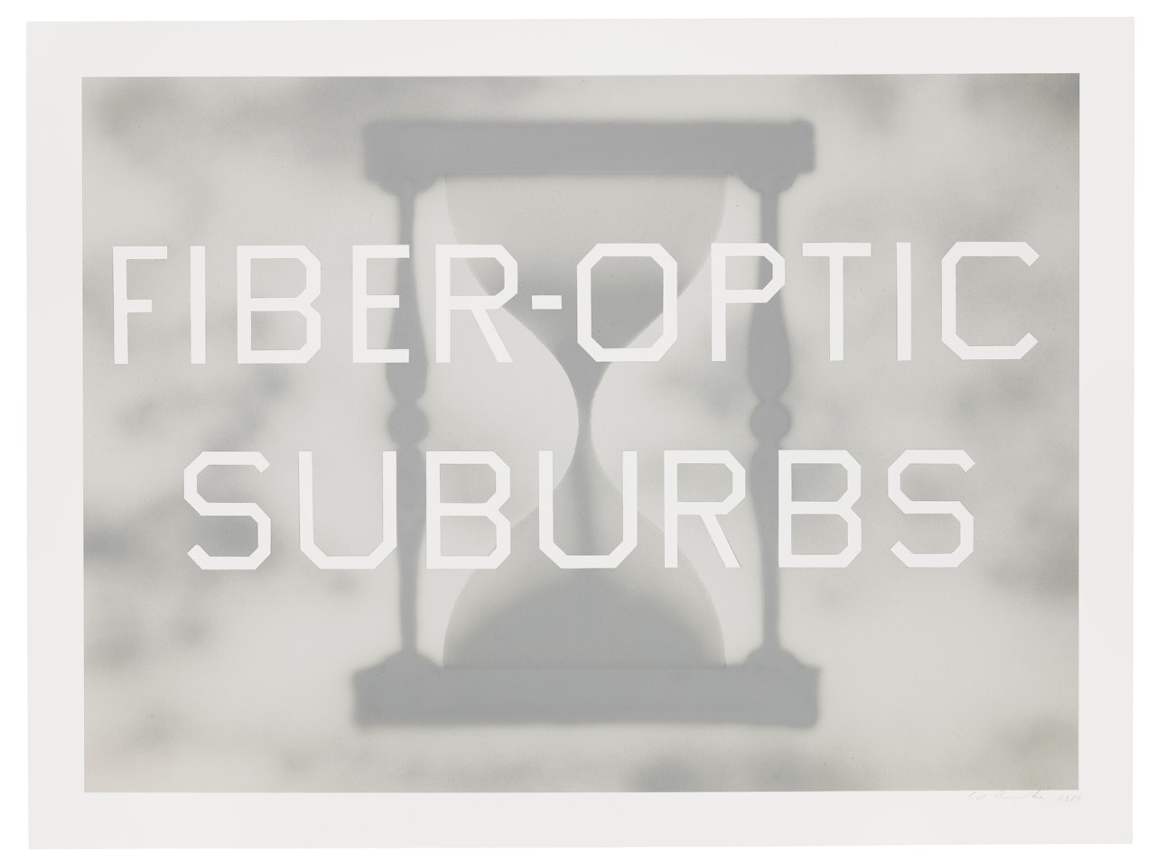 Fiber-Optic Suburbs by Ed Ruscha