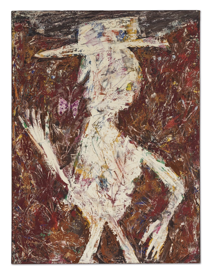 L'homme au papillon by Jean Dubuffet