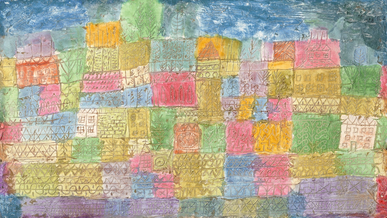 Bunte Landschaft by Paul Klee