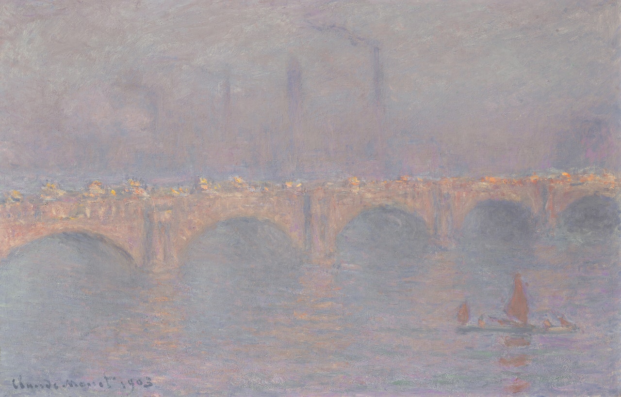 Waterloo Bridge, soleil voilé by Claude Monet