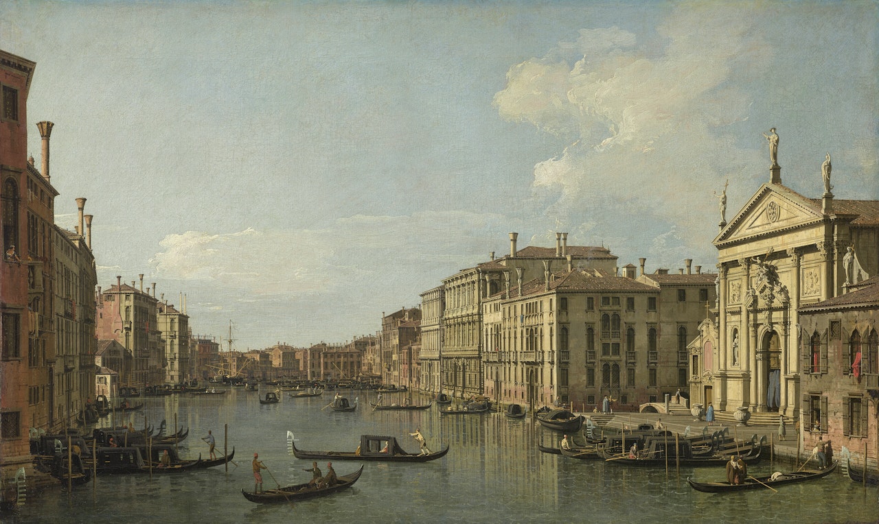 The Grand Canal, Venice, Looking South-East from San Stae to the Fabbriche Nuove di Rialto by Canaletto