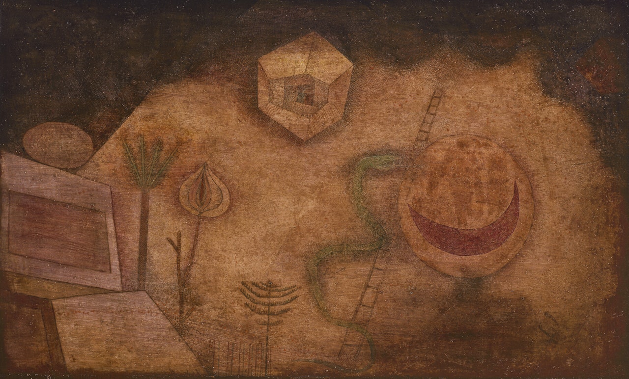 Die Schlange auf der Leiter by Paul Klee