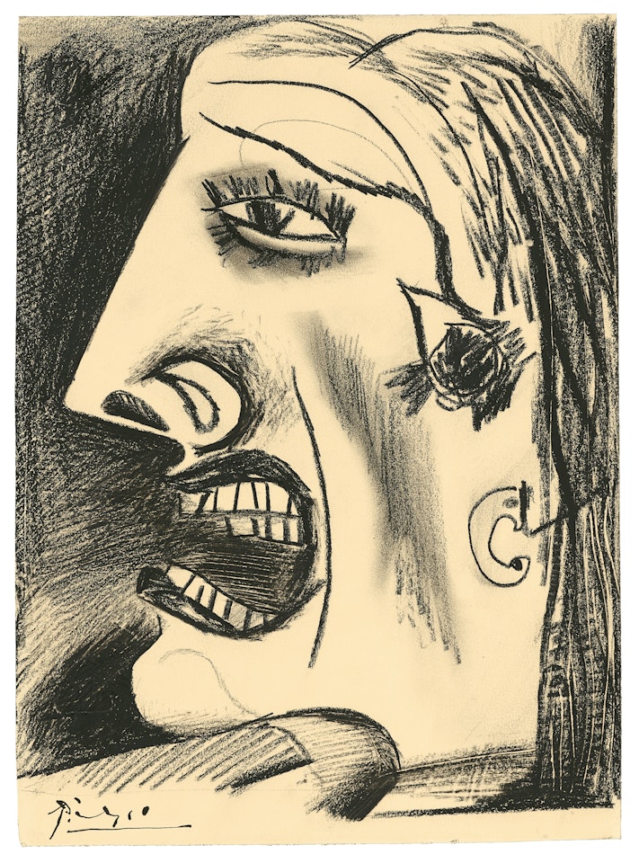 Femme hurlant sa douleur by Pablo Picasso