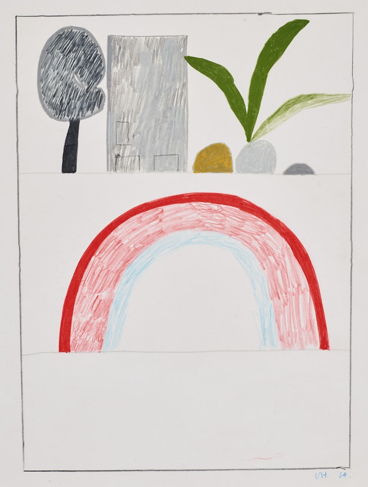 Trees and Archway by David Hockney