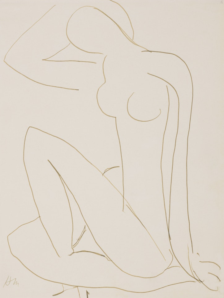 Nu assis (Etude pour le "Nu bleu") by Henri Matisse