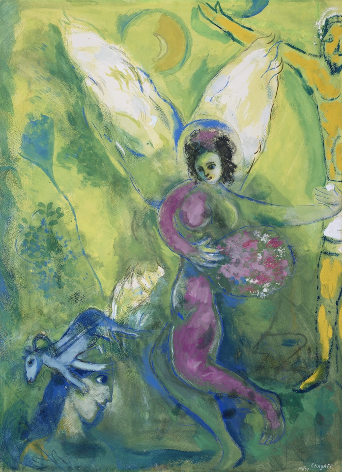 L’ange pourpre by Marc Chagall