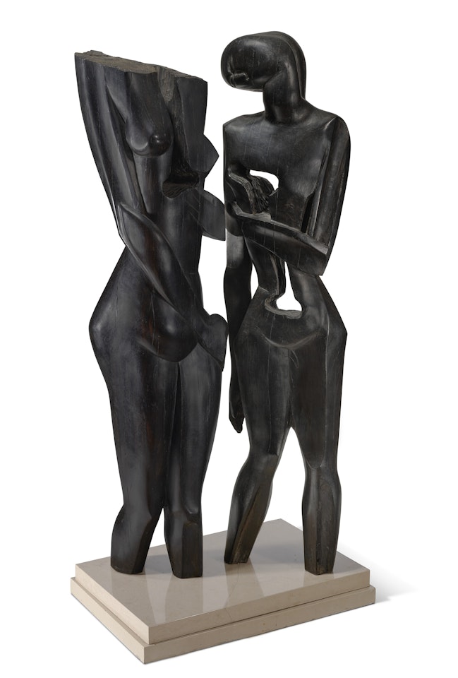 Les amoureux ou Intimité de deux torses by Ossip Zadkine