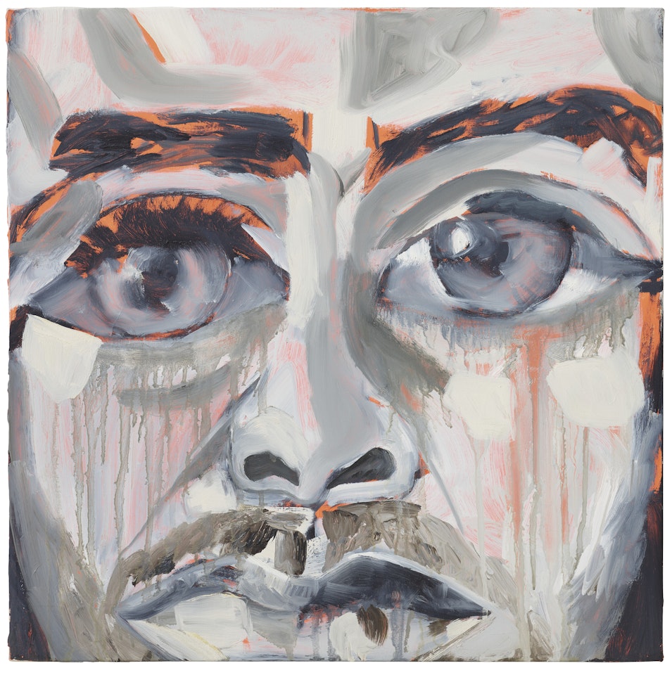 Grisaille Self-Portrait by Francesco Clemente