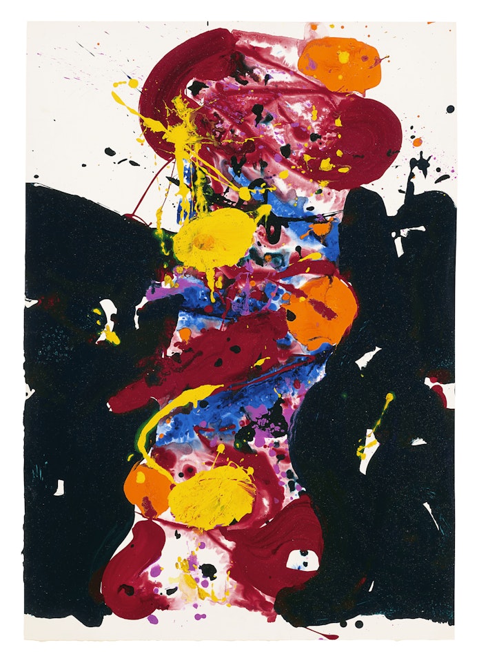 Untitled (Fire Sower) by Sam Francis