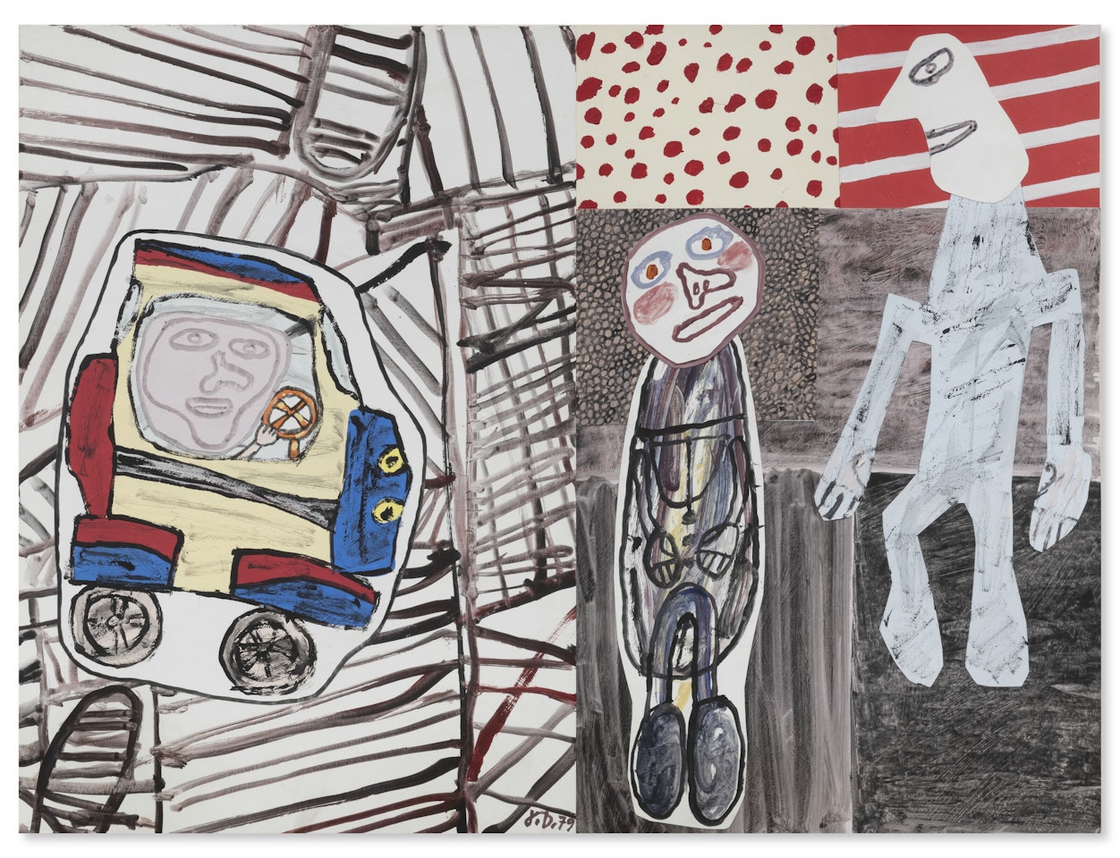Gare aux voitures by Jean Dubuffet