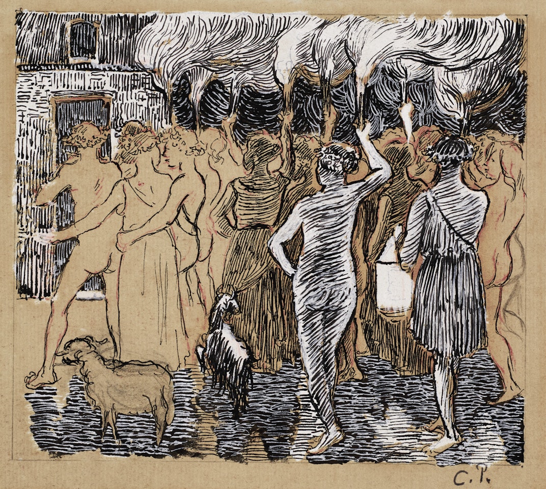Daphnis et Chloë (Les noces de Daphnis et Chloë) by Camille Pissarro