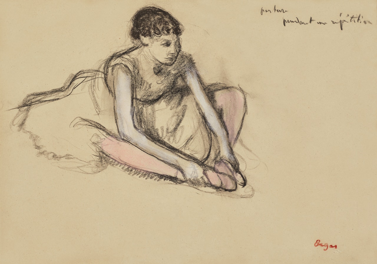 Danseuse assise by Edgar Degas
